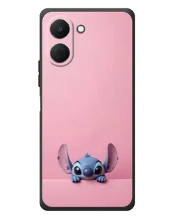Чехол для TECNO Spark Go 3 с картинкой «Stitch выглядывает»