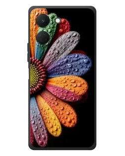 Чехол для TECNO Spark Go 3 с картинкой «Радужный цветок»