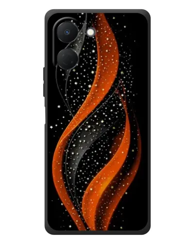Чехол для TECNO Spark Go 3 с картинкой «Огненная звездная волна»