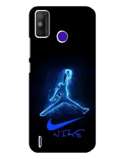 Чехол для TECNO Spark Power 2 (LC8) с картинкой «Jordan Neon Blue» Чехол для TECNO Spark Power 2 (LC8) с картинкой «Jordan Neon Blue»