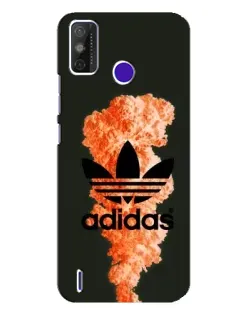 Чохол для TECNO Spark Power 2 (LC8) з картинкою «Помаранчевий дим Adidas»