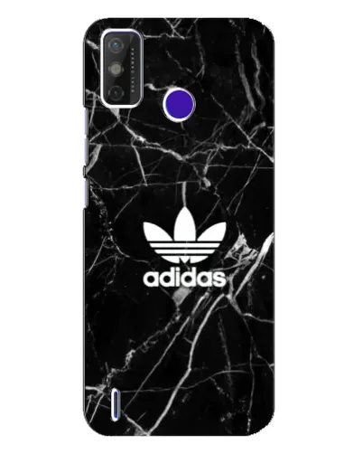 Чехол для TECNO Spark Power 2 (LC8) с картинкой «Белый мрамор Adidas»