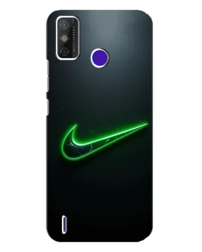 Чехол для TECNO Spark Power 2 (LC8) с картинкой «Неоновый контур Nike»