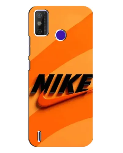 Чехол для TECNO Spark Power 2 (LC8) с картинкой «Оранжевый драйв Nike»
