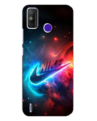 Чехол для TECNO Spark Power 2 (LC8) с картинкой «Огненный логотип Nike»