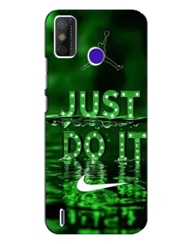 Чехол для TECNO Spark Power 2 (LC8) с картинкой «Зеленый неоновый Nike»