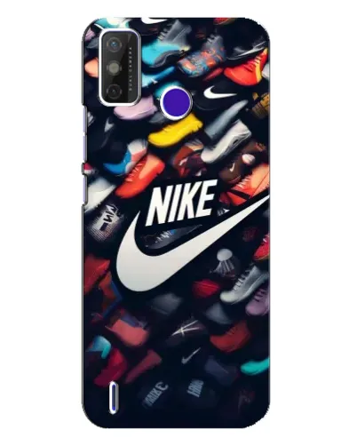 Чехол для TECNO Spark Power 2 (LC8) с картинкой «Коллекция кроссовок Nike»