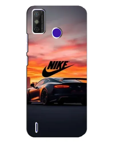 Чехол для TECNO Spark Power 2 (LC8) с картинкой «Nike и суперкар»