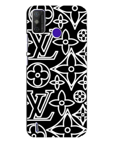 Чехол для TECNO Spark Power 2 (LC8) с картинкой «Черно-белый узор LV» Чехол для TECNO Spark Power 2 (LC8) с картинкой «Черно-белый узор LV»