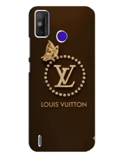 Чехол для TECNO Spark Power 2 (LC8) с картинкой «LV — золотая печать»