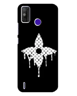 Чехол для TECNO Spark Power 2 (LC8) с картинкой «Цветочная монограмма»