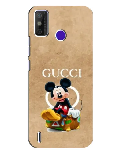 Чехол для TECNO Spark Power 2 (LC8) с картинкой «Микки Маус Gucci — крафт» Чехол для TECNO Spark Power 2 (LC8) с картинкой «Микки Маус Gucci — крафт»