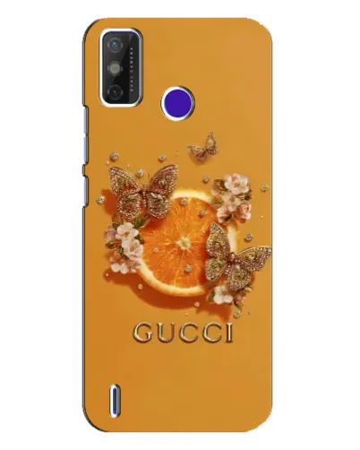 Чехол для TECNO Spark Power 2 (LC8) с картинкой «Gucci — золотые бабочки» Чехол для TECNO Spark Power 2 (LC8) с картинкой «Gucci — золотые бабочки»
