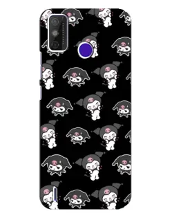 Чохол для TECNO Spark Power 2 (LC8) з картинкою «Чорний паттерн Kuromi» Чохол для TECNO Spark Power 2 (LC8) з картинкою «Чорний паттерн Kuromi»