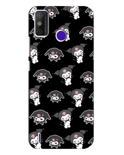 Чохол для TECNO Spark Power 2 (LC8) з картинкою «Чорний паттерн Kuromi» Чохол для TECNO Spark Power 2 (LC8) з картинкою «Чорний паттерн Kuromi»
