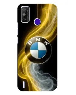 Чехол для TECNO Spark Power 2 (LC8) с картинкой «Золотистый дым BMW»