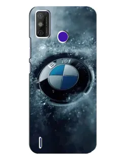 Чехол для TECNO Spark Power 2 (LC8) с картинкой «Логотип BMW — лед»