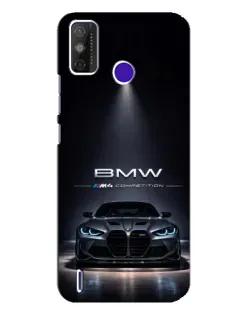 Чехол для TECNO Spark Power 2 (LC8) с картинкой «BMW сквозь ночной город»