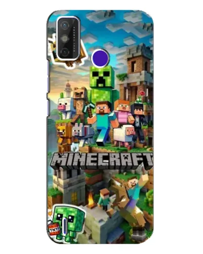 Чехол для TECNO Spark Power 2 (LC8) с картинкой «Замок Minecraft» Чехол для TECNO Spark Power 2 (LC8) с картинкой «Замок Minecraft»