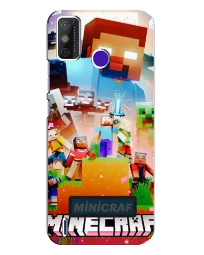 Чехол для TECNO Spark Power 2 (LC8) с картинкой «Minecraft герои игры» Чехол для TECNO Spark Power 2 (LC8) с картинкой «Minecraft герои игры»