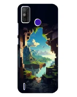 Чехол для TECNO Spark Power 2 (LC8) с картинкой «Вид из пещеры»