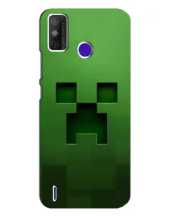 Чехол для TECNO Spark Power 2 (LC8) с картинкой «Крипер микро-дизайн»