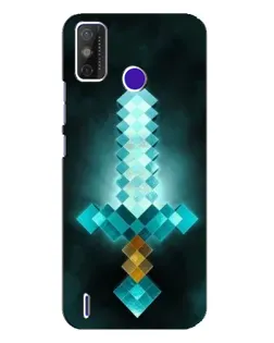 Чехол для TECNO Spark Power 2 (LC8) с картинкой «Алмазный меч неон»
