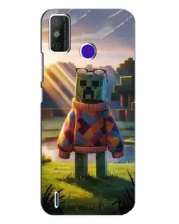 Чехол для TECNO Spark Power 2 (LC8) с картинкой «Крипер в свитере»
