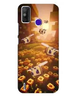 Чехол для TECNO Spark Power 2 (LC8) с картинкой «Поле подсолнухов»