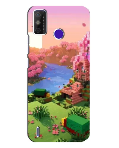 Чехол для TECNO Spark Power 2 (LC8) с картинкой «Розовое дерево Minecraft» Чехол для TECNO Spark Power 2 (LC8) с картинкой «Розовое дерево Minecraft»