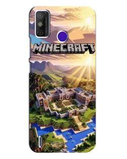 Чехол для TECNO Spark Power 2 (LC8) с картинкой «Minecraft панорама»