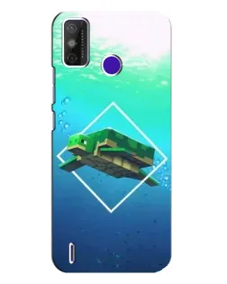 Чехол для TECNO Spark Power 2 (LC8) с картинкой «Черепаха Minecraft»