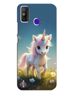 Чехол для TECNO Spark Power 2 (LC8) с картинкой «Единорог на поляне»