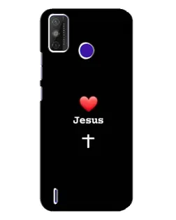 Чехол для TECNO Spark Power 2 (LC8) с картинкой «Сердце - Jesus»