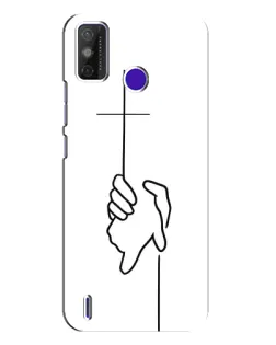 Чехол для TECNO Spark Power 2 (LC8) с картинкой «Рука держит»