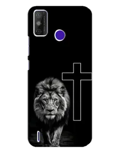 Чехол для TECNO Spark Power 2 (LC8) с картинкой «Лев и Крест»