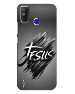 Чехол для TECNO Spark Power 2 (LC8) с картинкой «Надпись Jesus Graffiti»