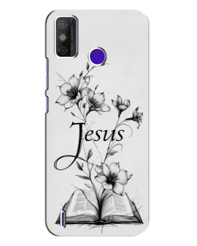 Чехол для TECNO Spark Power 2 (LC8) с картинкой «Цветы и Библия» Чехол для TECNO Spark Power 2 (LC8) с картинкой «Цветы и Библия»