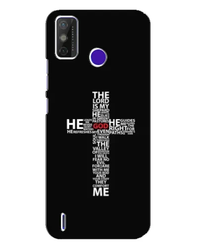 Чехол для TECNO Spark Power 2 (LC8) с картинкой «Текстовый крест» Чехол для TECNO Spark Power 2 (LC8) с картинкой «Текстовый крест»