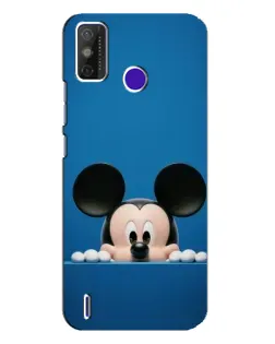 Чехол для TECNO Spark Power 2 (LC8) с картинкой «Микки выглядывает»