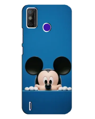 Чехол для TECNO Spark Power 2 (LC8) с картинкой «Микки выглядывает»