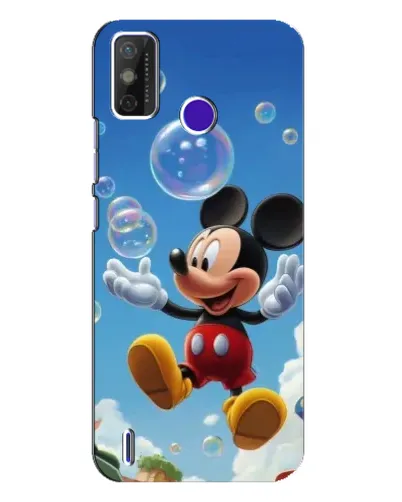 Чехол для TECNO Spark Power 2 (LC8) с картинкой «Mickey и мыльные пузыри»