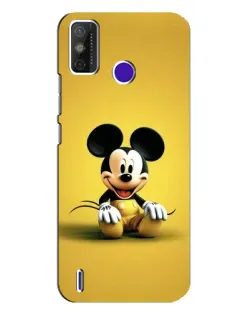 Чехол для TECNO Spark Power 2 (LC8) с картинкой «Микки на желтом»