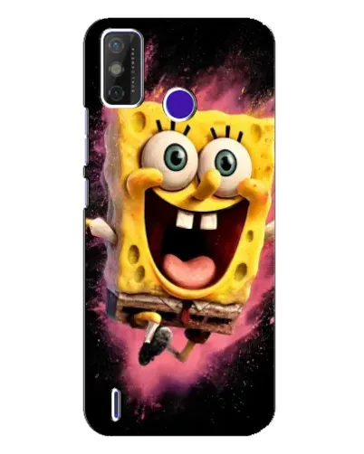 Чехол для TECNO Spark Power 2 (LC8) с картинкой «Взрывной Спанч Боб»
