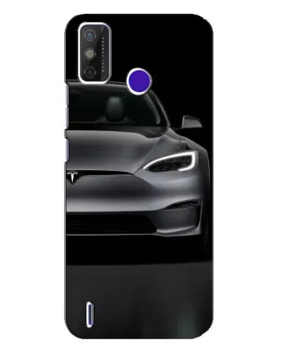 Чехол для TECNO Spark Power 2 (LC8) с картинкой «Tesla Model S Look»