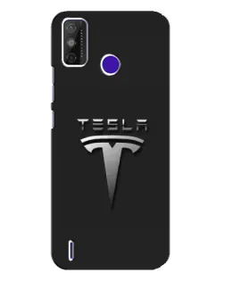 Чехол для TECNO Spark Power 2 (LC8) с картинкой «Стальной логотип Tesla» Чехол для TECNO Spark Power 2 (LC8) с картинкой «Стальной логотип Tesla»