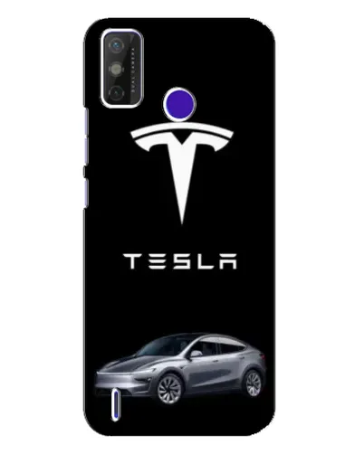 Чехол для TECNO Spark Power 2 (LC8) с картинкой «Tesla Model Y»