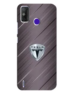 Чехол для TECNO Spark Power 2 (LC8) с картинкой «Металлическая текстура Tesla» Чехол для TECNO Spark Power 2 (LC8) с картинкой «Металлическая текстура Tesla»