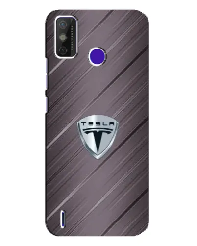 Чехол для TECNO Spark Power 2 (LC8) с картинкой «Металлическая текстура Tesla»