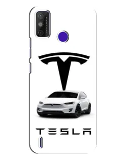 Чехол для TECNO Spark Power 2 (LC8) с картинкой «Tesla White Style» Чехол для TECNO Spark Power 2 (LC8) с картинкой «Tesla White Style»